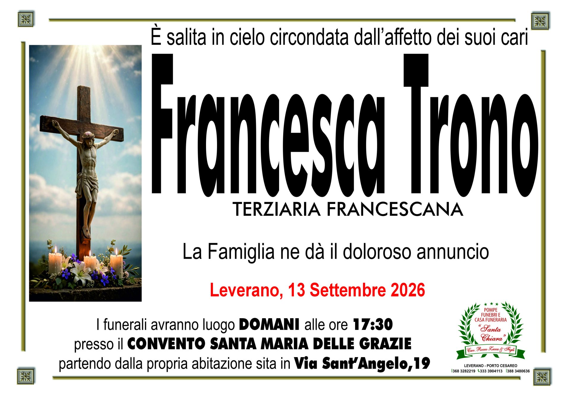 TRONO FRANCESCA