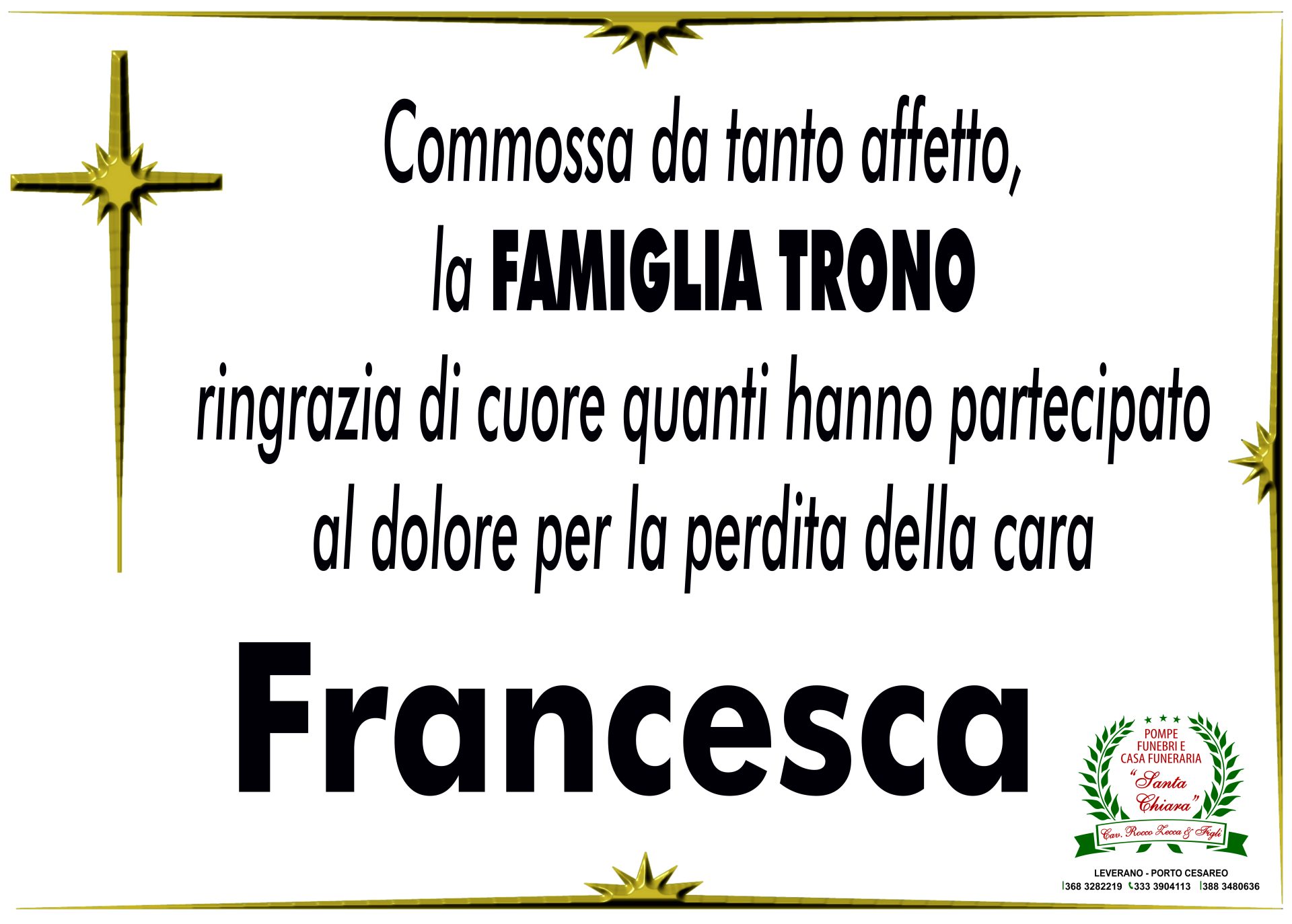 TRONO FRANCESCA